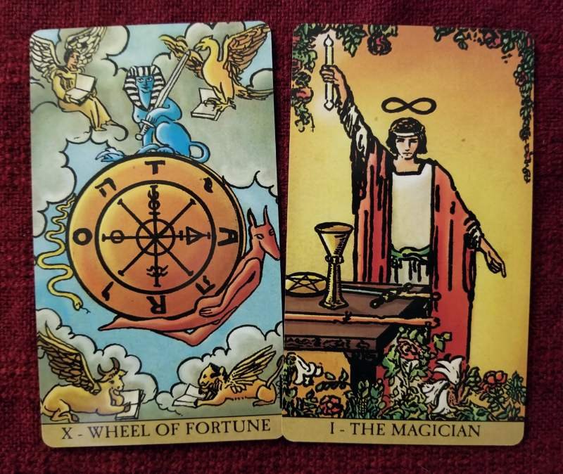 Tarot Reading Secrets: What Happens When You Pull The Wheel of Fortune and The Magician Cards