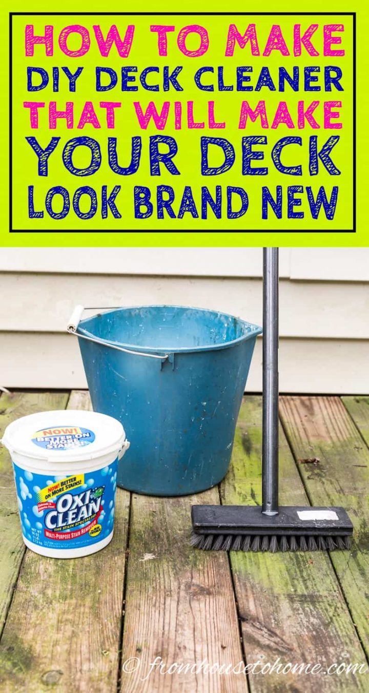 Deck cleaner recipe for tough stains? This powerful homemade mix will make your deck look new!