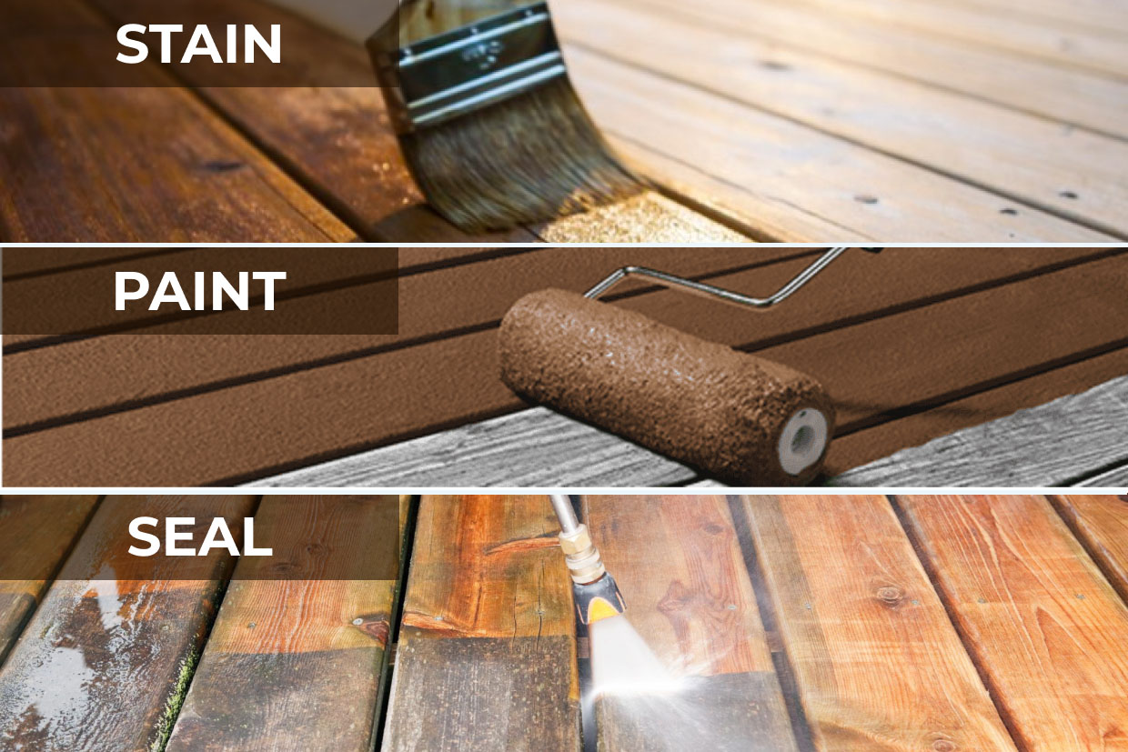 Should you stain or paint deck for long-lasting results? Understanding which offers better protection.